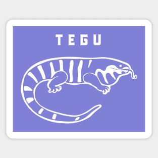 Giant Tegu. A cute lizard for reptile lovers and owners Sticker